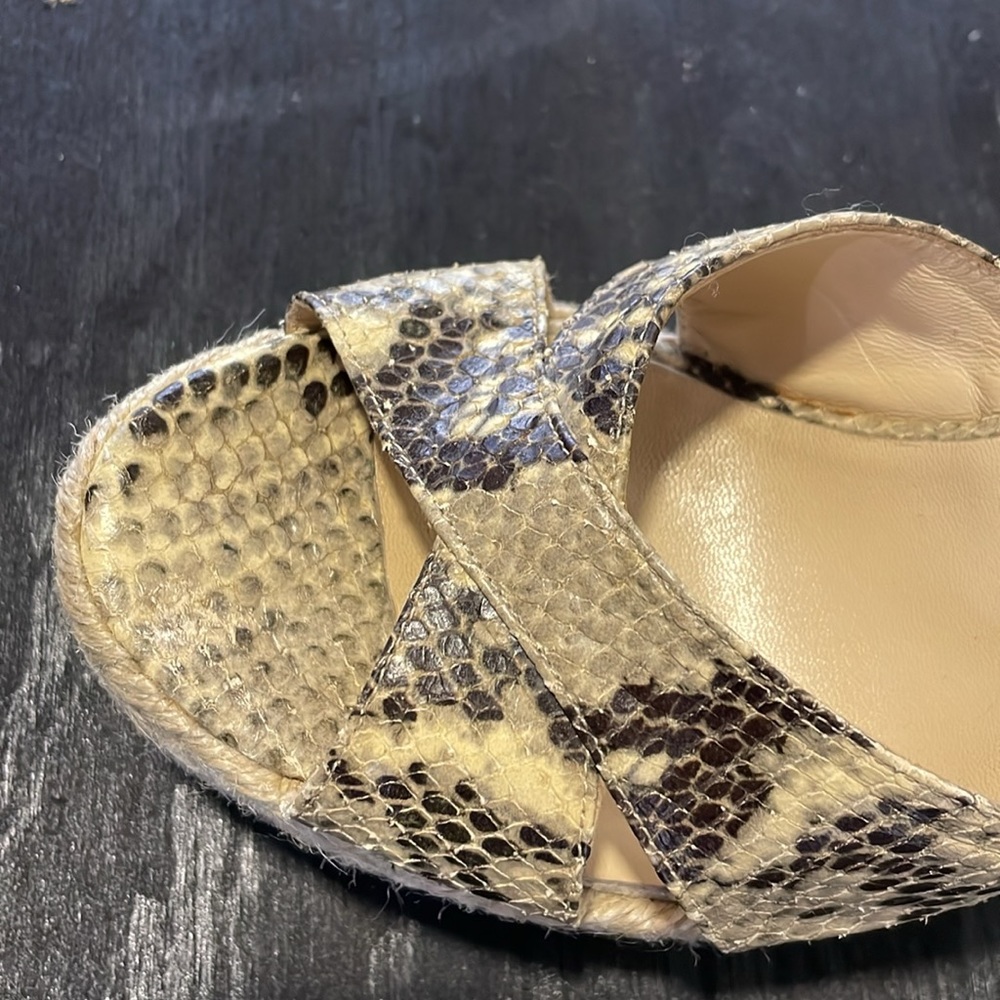 Jimmy Choo Dovina snake print wedges/ espadrilles - Picture 11 of 16